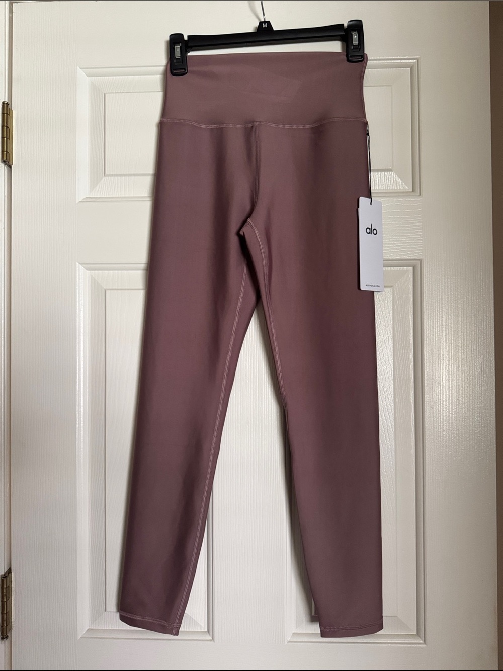 ALO Yoga womens High-Waist Leggings in Mauve Pink
